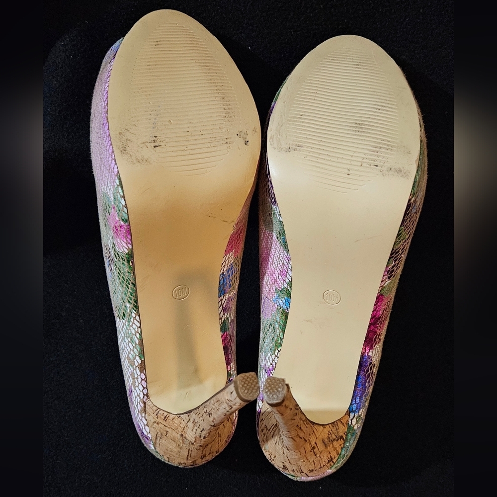 Torta Caliente Snakeskin Pattern Multi Color Flor… - image 7